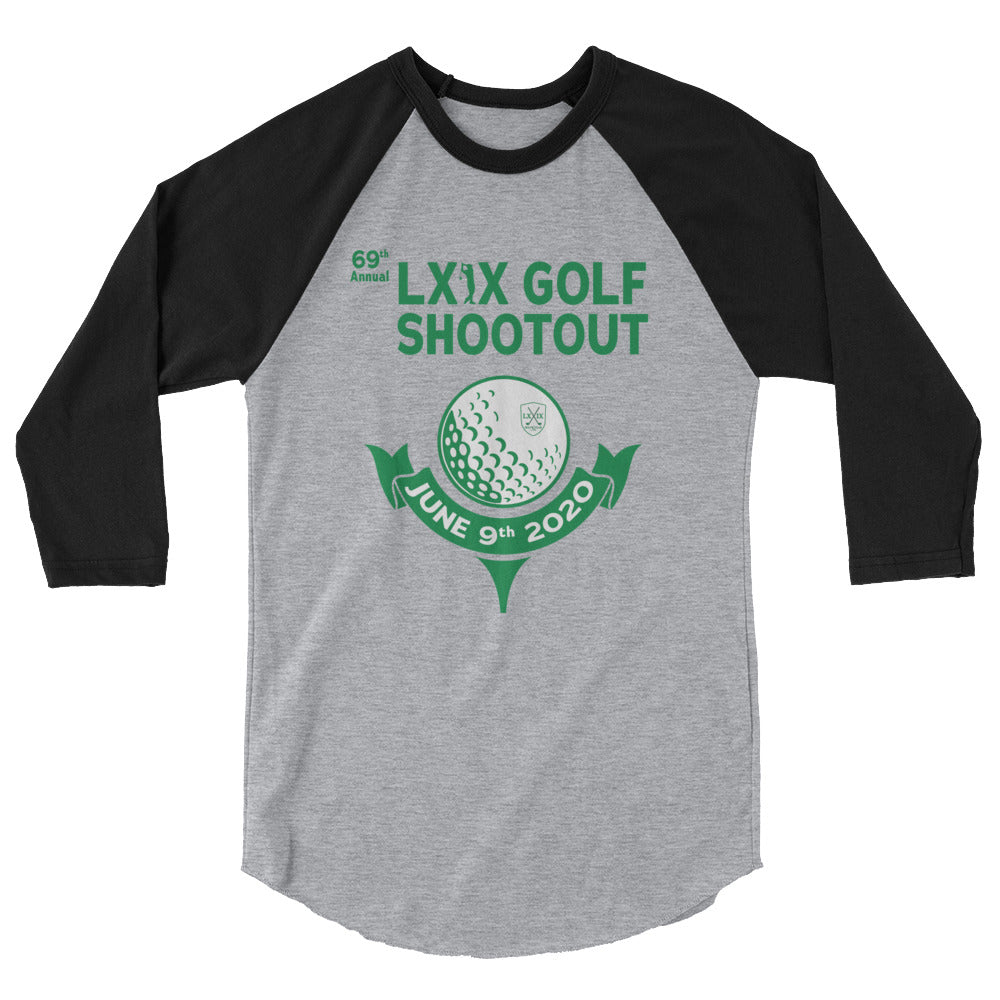 LXIX Golf Shootout 3/4 sleeve raglan shirt