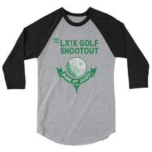 Load image into Gallery viewer, LXIX Golf Shootout 3/4 sleeve raglan shirt
