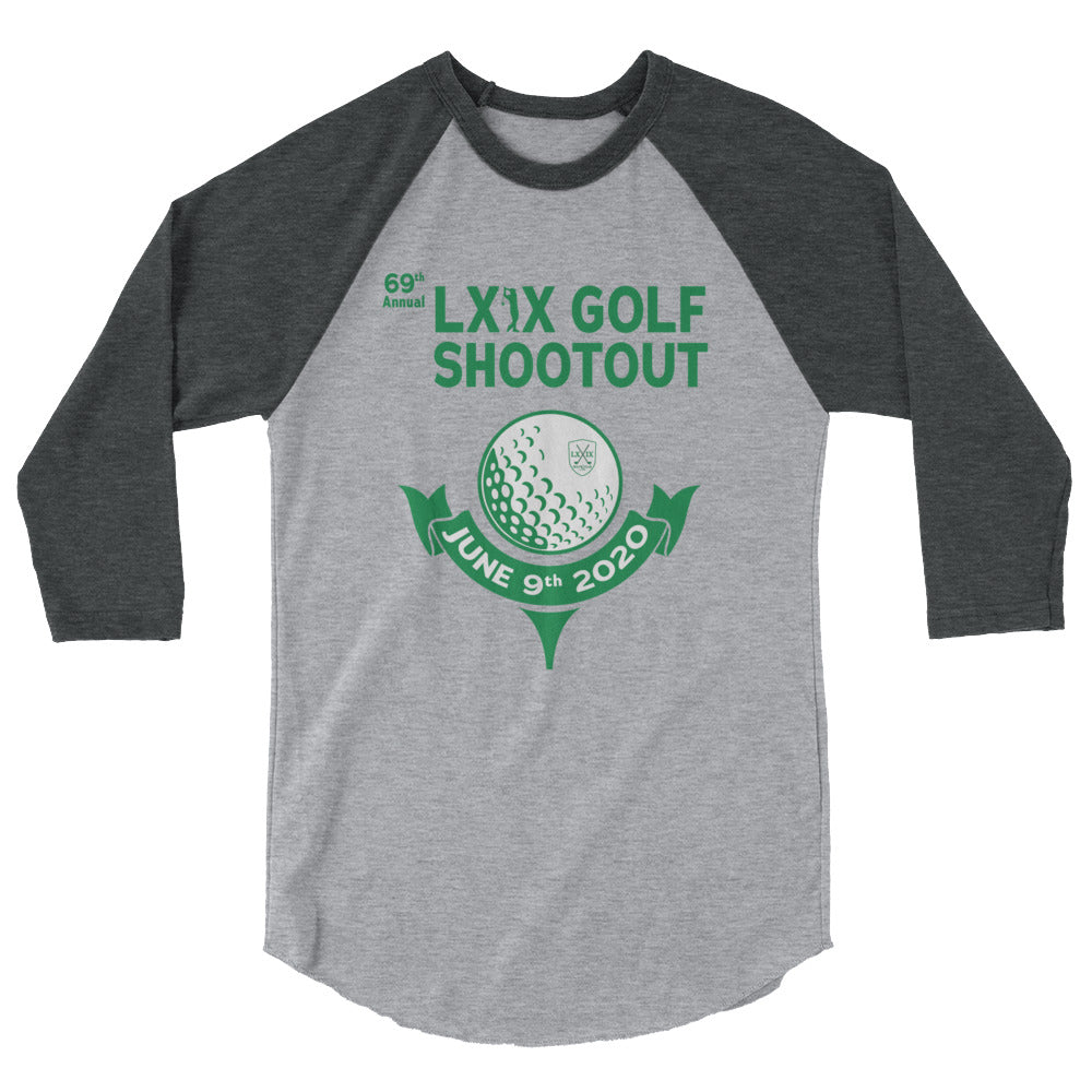 LXIX Golf Shootout 3/4 sleeve raglan shirt
