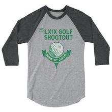 Load image into Gallery viewer, LXIX Golf Shootout 3/4 sleeve raglan shirt
