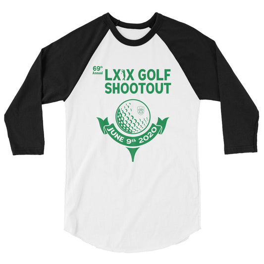 LXIX Golf Shootout 3/4 sleeve raglan shirt