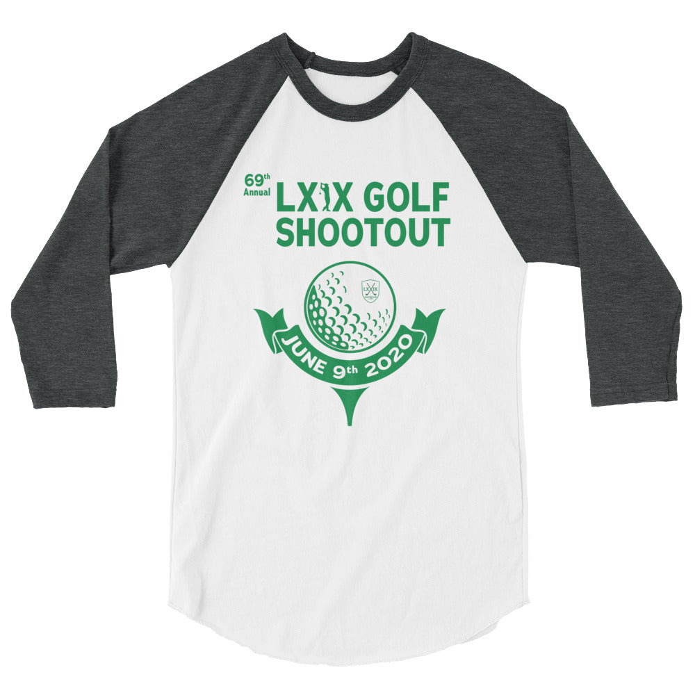 LXIX Golf Shootout 3/4 sleeve raglan shirt