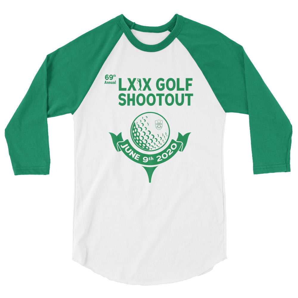 LXIX Golf Shootout 3/4 sleeve raglan shirt