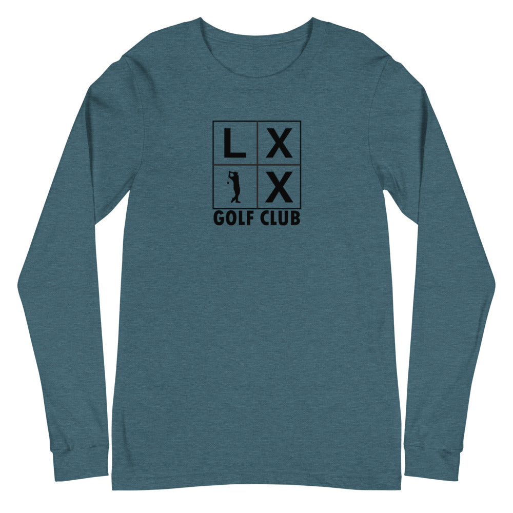 Four Box Logo Unisex Long Sleeve Tee - Gray Logo
