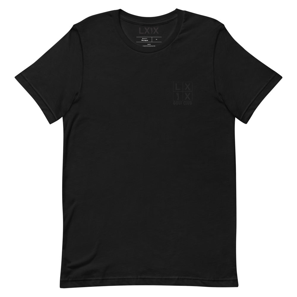 Four Box Logo Short-sleeve Unisex T-shirt - Black Embroidered Logo