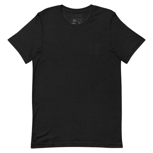 Four Box Logo Short-sleeve Unisex T-shirt - Black Embroidered Logo