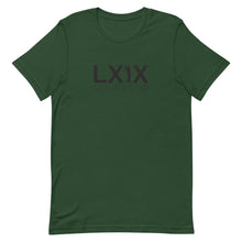 Load image into Gallery viewer, Swinger Centered Logo Short-Sleeve Unisex T-Shirt - Gray Logo
