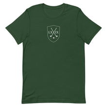 Load image into Gallery viewer, Shield Centered Logo Short-Sleeve Unisex T-Shirt - White Logo
