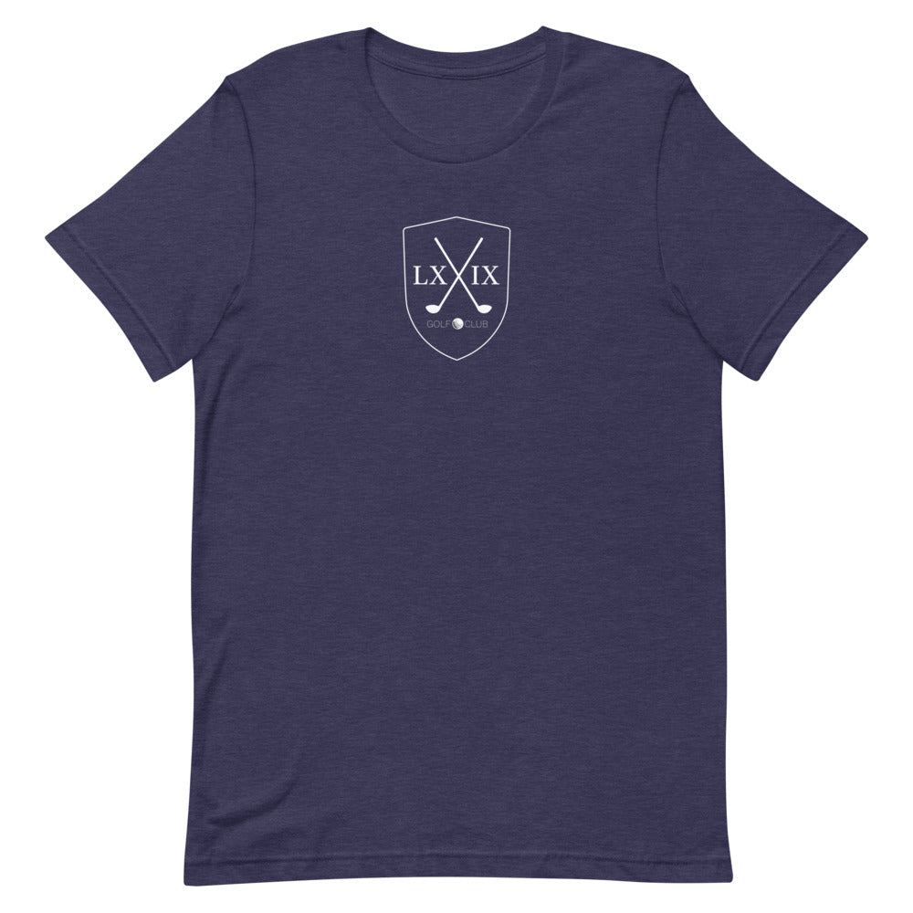 Shield Centered Logo Short-Sleeve Unisex T-Shirt - White Logo
