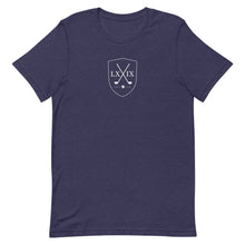 Load image into Gallery viewer, Shield Centered Logo Short-Sleeve Unisex T-Shirt - White Logo
