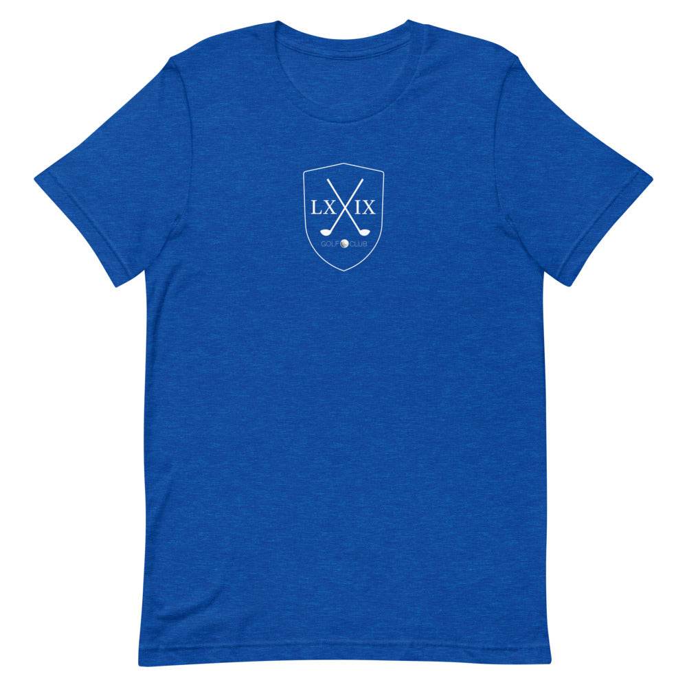 Shield Centered Logo Short-Sleeve Unisex T-Shirt - White Logo