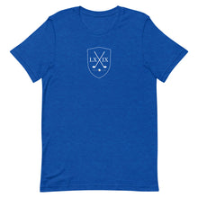 Load image into Gallery viewer, Shield Centered Logo Short-Sleeve Unisex T-Shirt - White Logo
