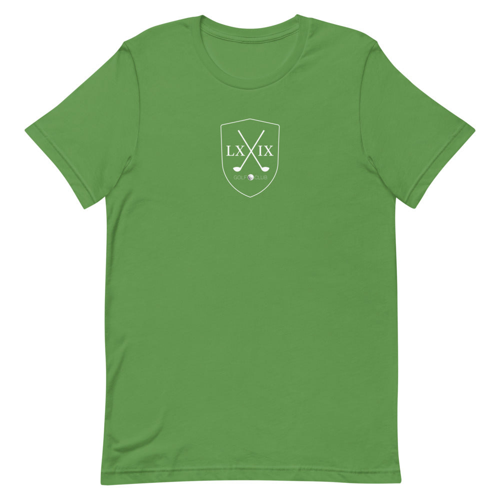 Shield Centered Logo Short-Sleeve Unisex T-Shirt - White Logo