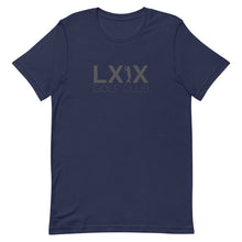 Load image into Gallery viewer, Swinger Centered Logo Short-Sleeve Unisex T-Shirt - Gray Logo
