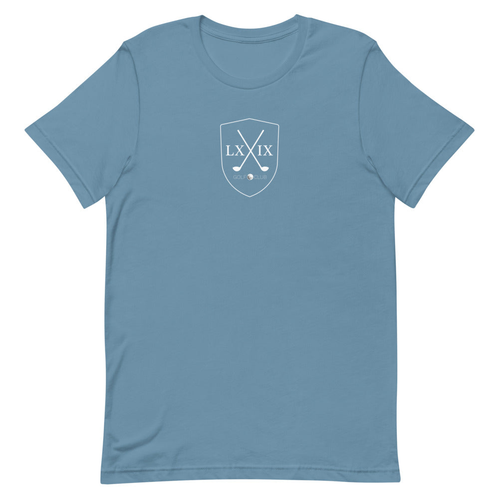 Shield Centered Logo Short-Sleeve Unisex T-Shirt - White Logo