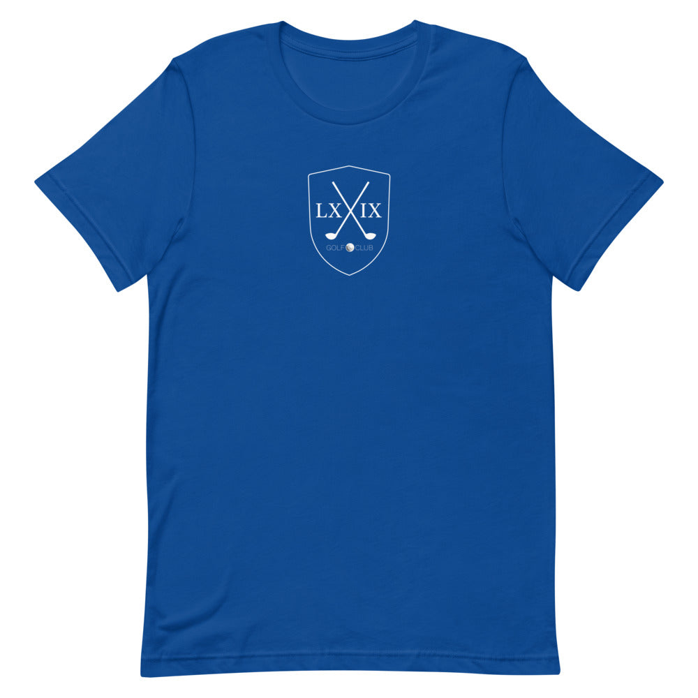 Shield Centered Logo Short-Sleeve Unisex T-Shirt - White Logo